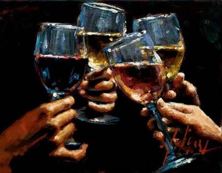 Fabian Perez Red White and Rose IV